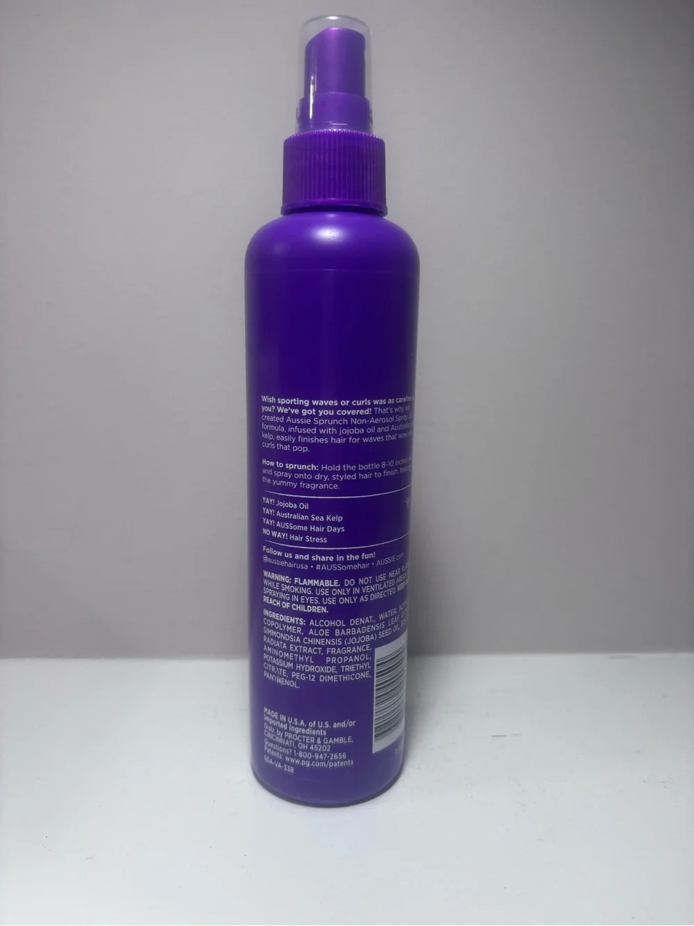Aussie Sprunch Hair Spray - Strong Hold Jojoba Old Formula New 8.5 Fl Oz